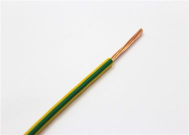 مقاوم در برابر حرارت PVC تک هسته ای کابل PVC عایق سیم سبز زرد سبز