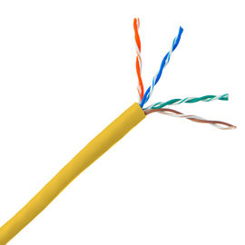 کابل PVC Cat5e اترنت کابل Lan Wire Cat6 قرمز زرد سفارشی